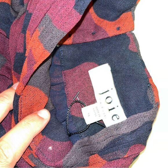 NWT Joie Erola B Sleeveless Camo-Print Silk Top Women Size xL - Picture 7 of 9